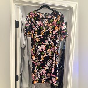 Floral Navy Dress